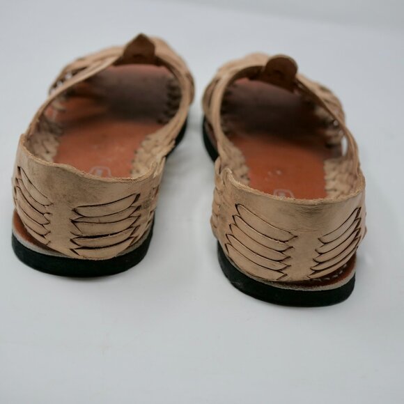 NEW De Clasico Mexican Huarache Sandals Light Brown Tan Men’s Size 9 Casual - Picture 7 of 9